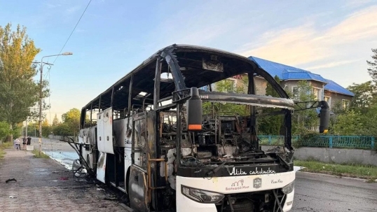 Ucrania ataca un autobús de pasajeros en Rusia y mata varias personas