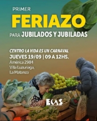 Ecas lanza mañana una campaña de alimentos a precios populares en centros de jubilados