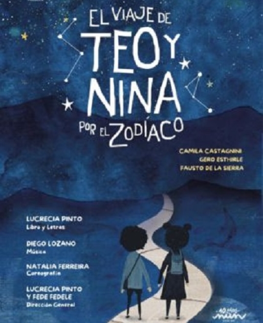 El viaje de Teo y Nina por el Zodíaco: un espectáculo musical toda la familia