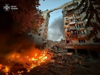 Rusia atacó Kiev con drones y misiles