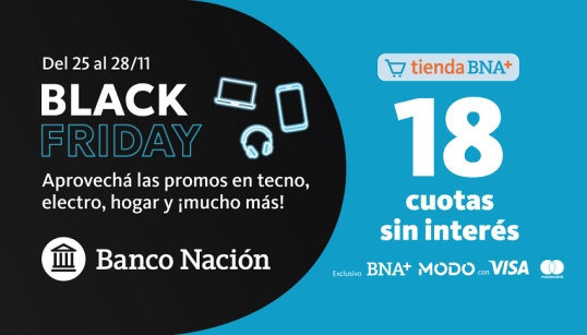 Black Friday en el Banco Nación: hasta 18 cuotas sin interés y descuentos imperdibles