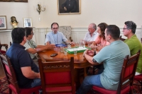 El arzobispo Gustavo Carrara recibió a los secretarios generales de las CTA