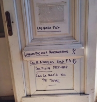 Aparecieron pintadas en el Concejo Municipal de Rosario