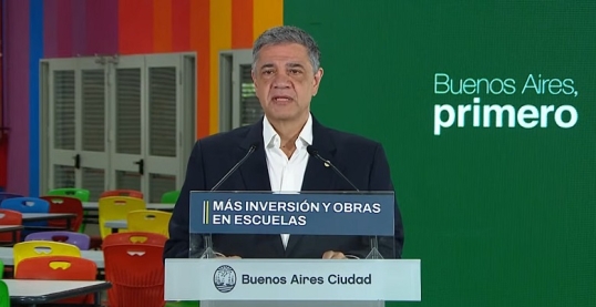 Jorge Macri anunció inversiones y obras en escuelas de la ciudad de Buenos Aires