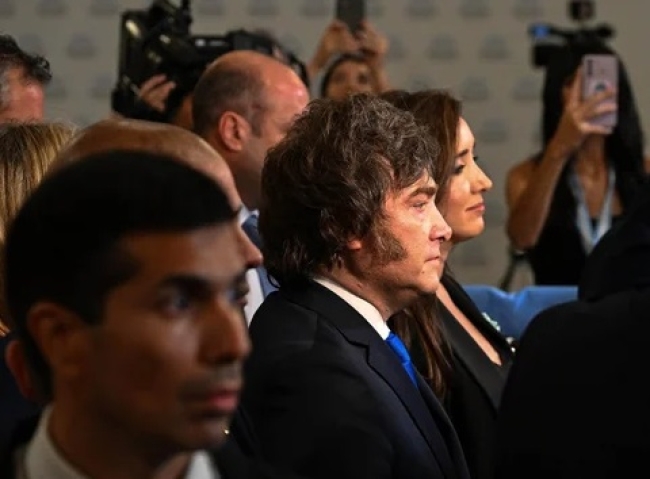 La transmisión oficial no mostró el saludo entre Milei y Villarruel