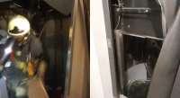 En el barrio de Parlermo cayó un ascensor y quedaron atrapados nueve jóvenes