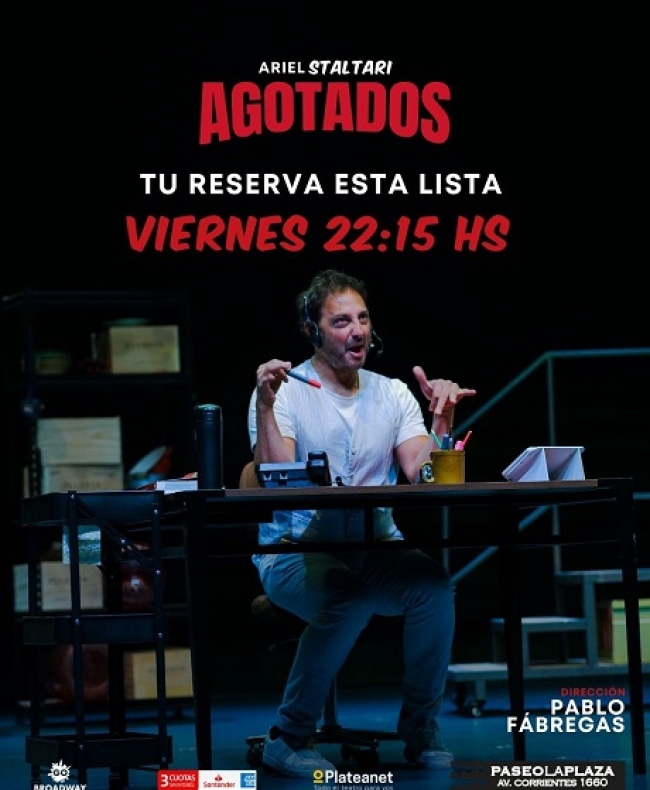 Ariel Staltari presenta «Agotados» en el Paseo La Plaza
