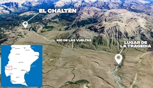 Santa Cruz: Tres turistas perdieron la vida cuando hacían rafting