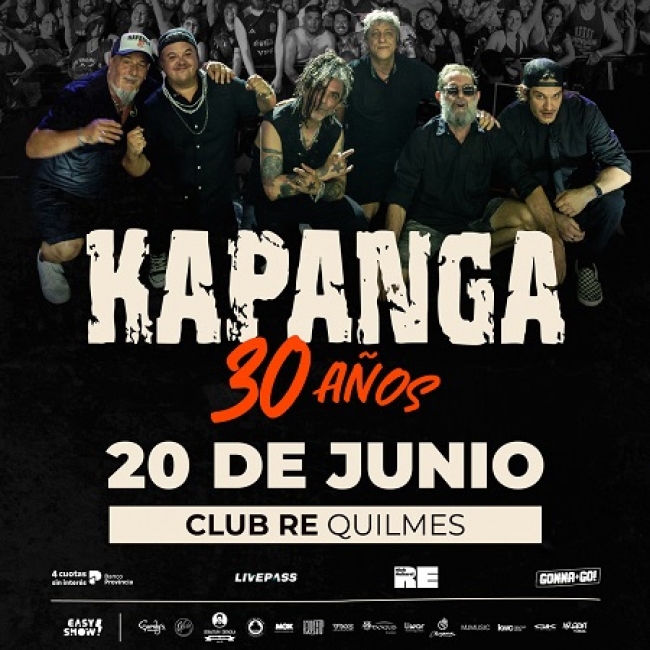 Kapanga continúa festejando sus 30 años con una gran gira que lo llevará por todo el país