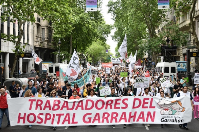 Los trabajadores del Hospital Garrahan realizan un nuevo paro de 24 horas