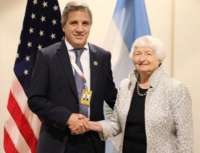 Reunión de Ministros del G20: Caputo se reunió con la secretaria del Tesoro de los EEUU, Janet Yellen